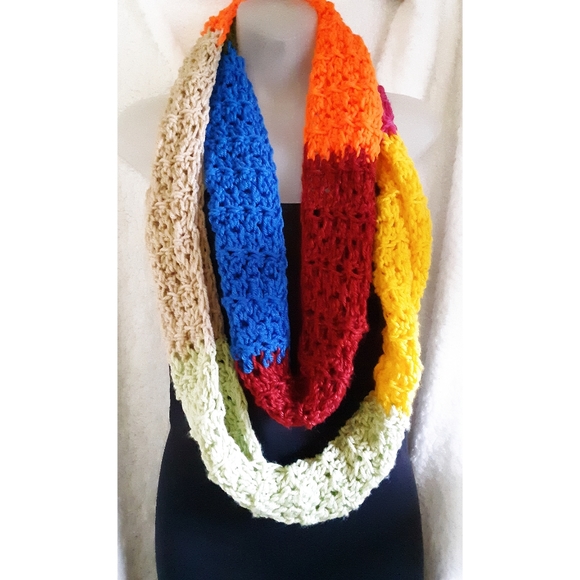 Handmade Crochet Infinity Scarf - Picture 5 of 5
